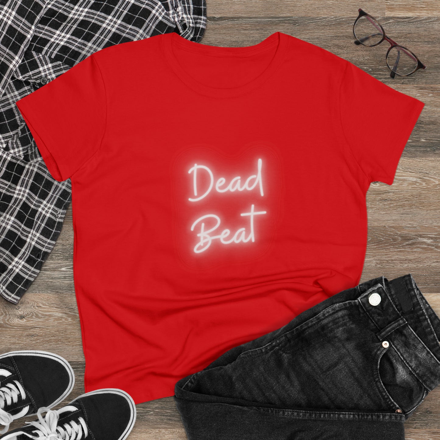 Dead Beat Women's Midweight Cotton Tshirt