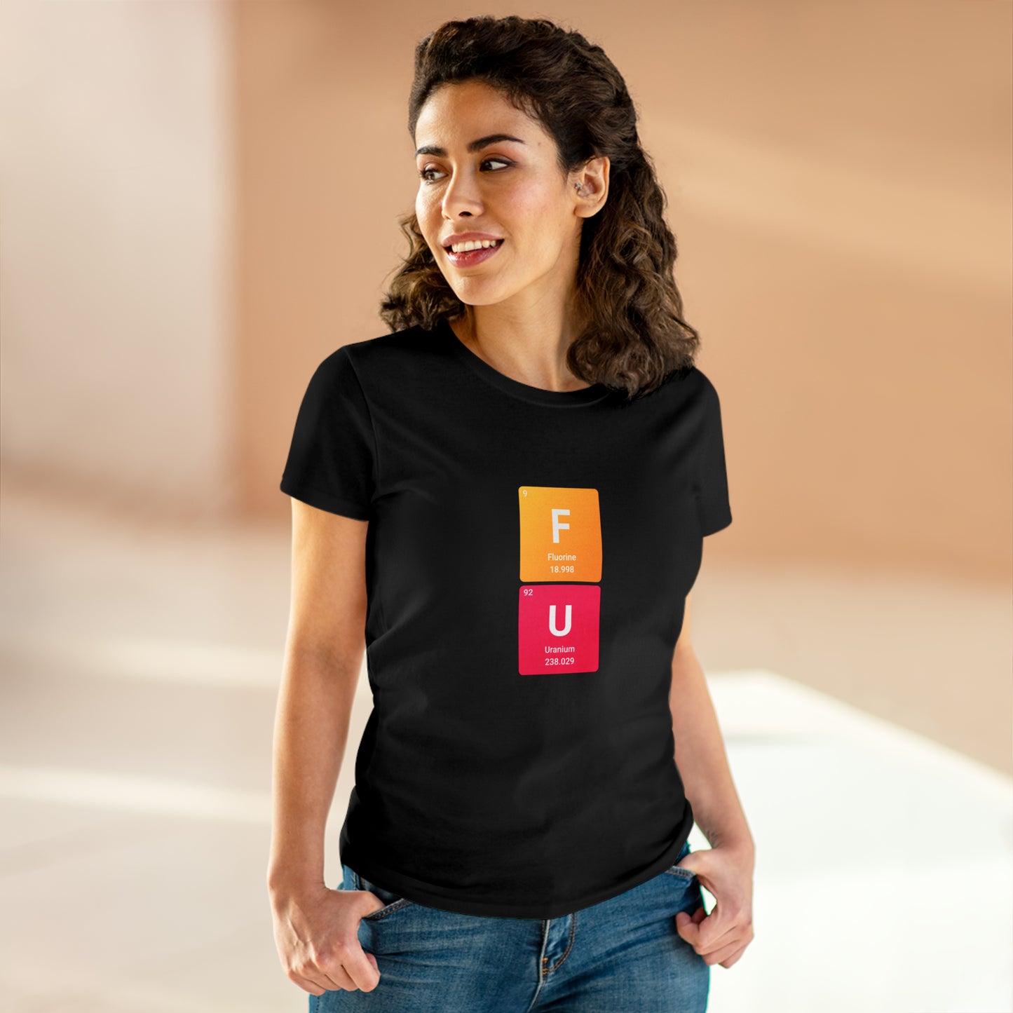 FU Bold Chemistry Women's Midweight Cotton Tshirt