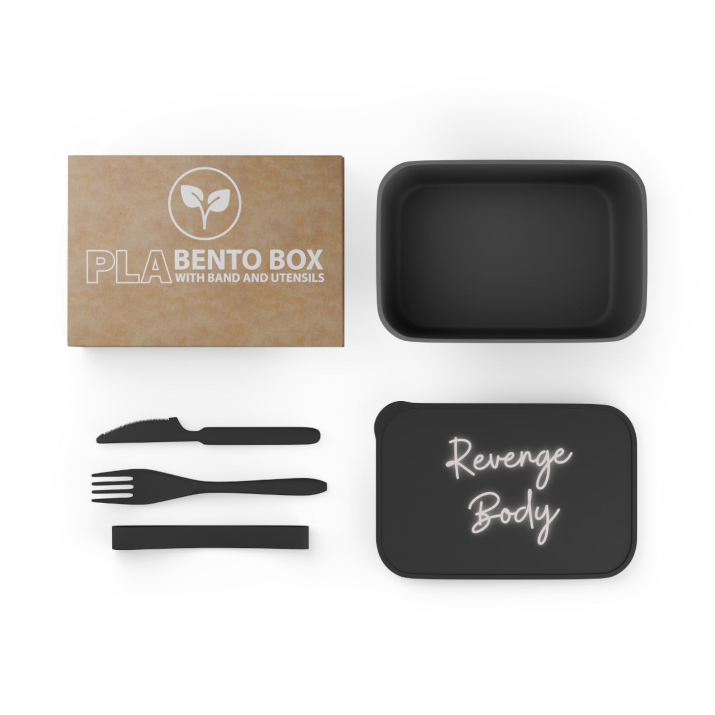 Revenge Body PLA Bento Box with Band and Utensils