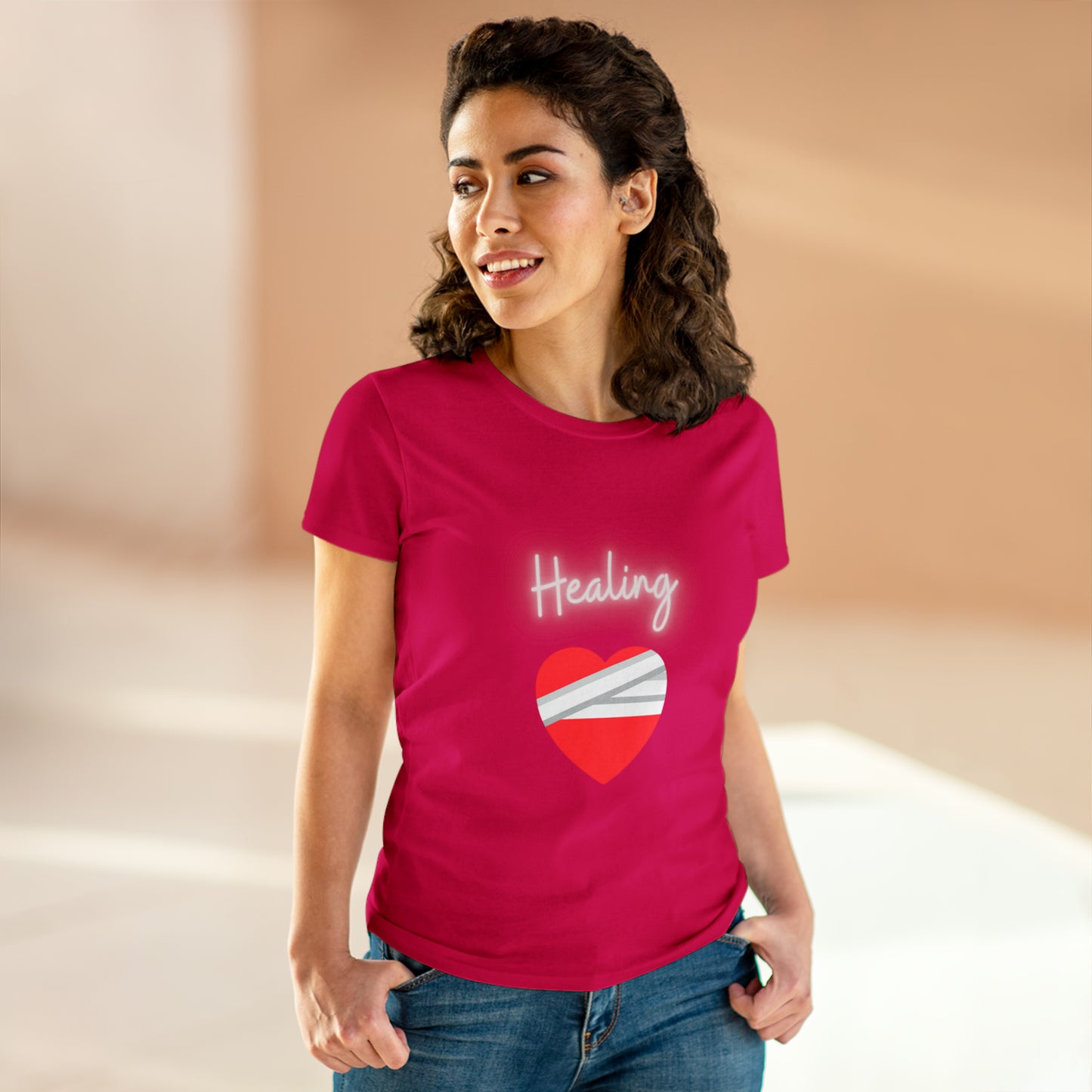 Healing Women's Midweight Cotton Tshirt