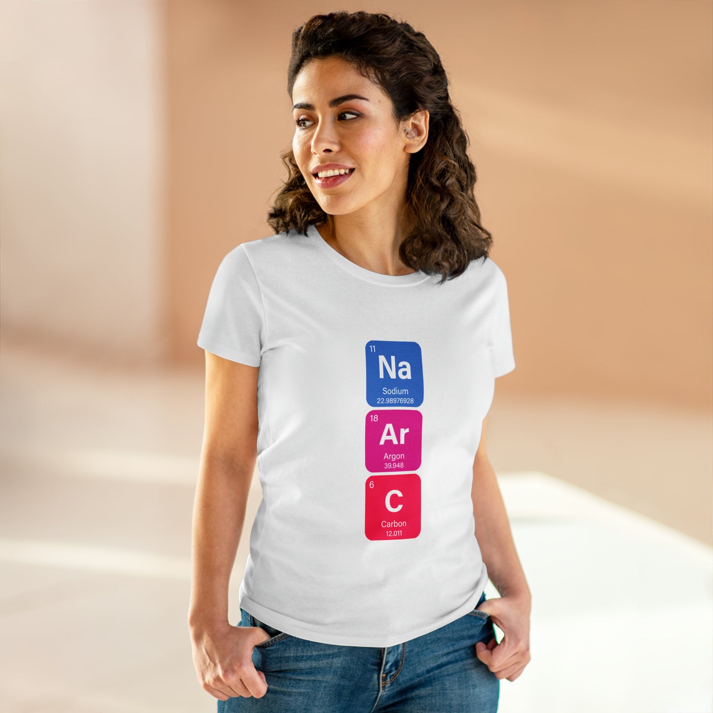 Narcissist Bold Chemistry Women's Midweight Cotton Tshirt