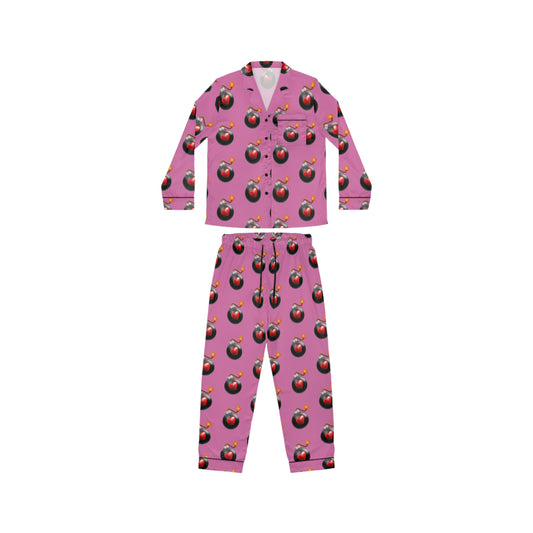 Love Bombed Women's Satin Pajamas