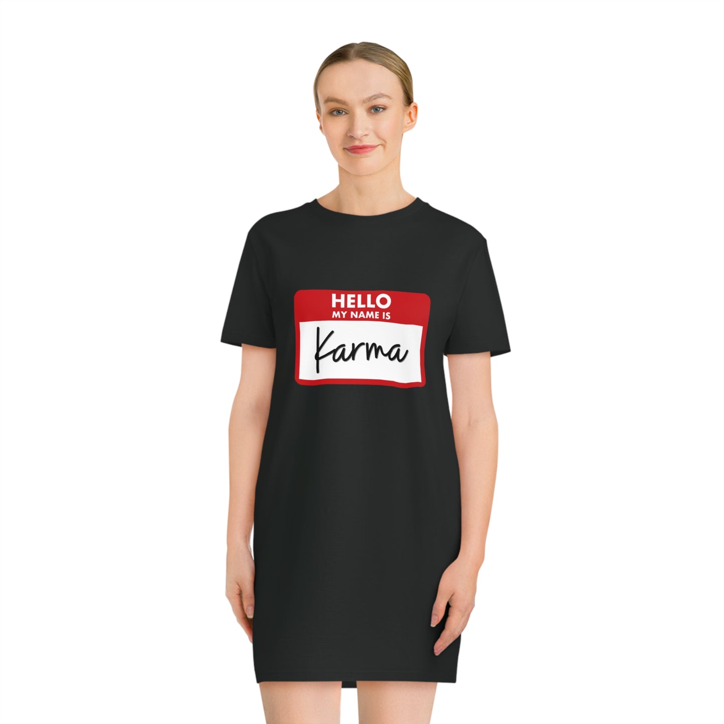 Hello My Name is Karma Organic Sleep Tee