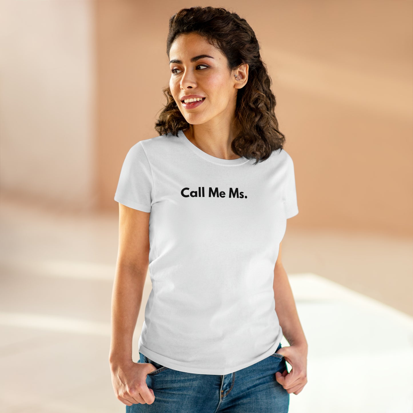 Divorce Party Call Me Ms. Women's Midweight Cotton Tshirt