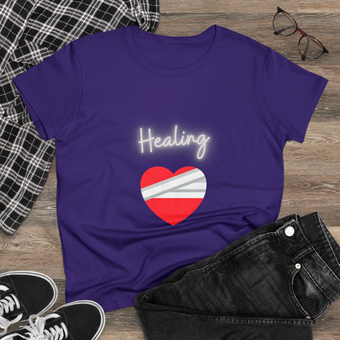 Healing Women's Midweight Cotton Tshirt