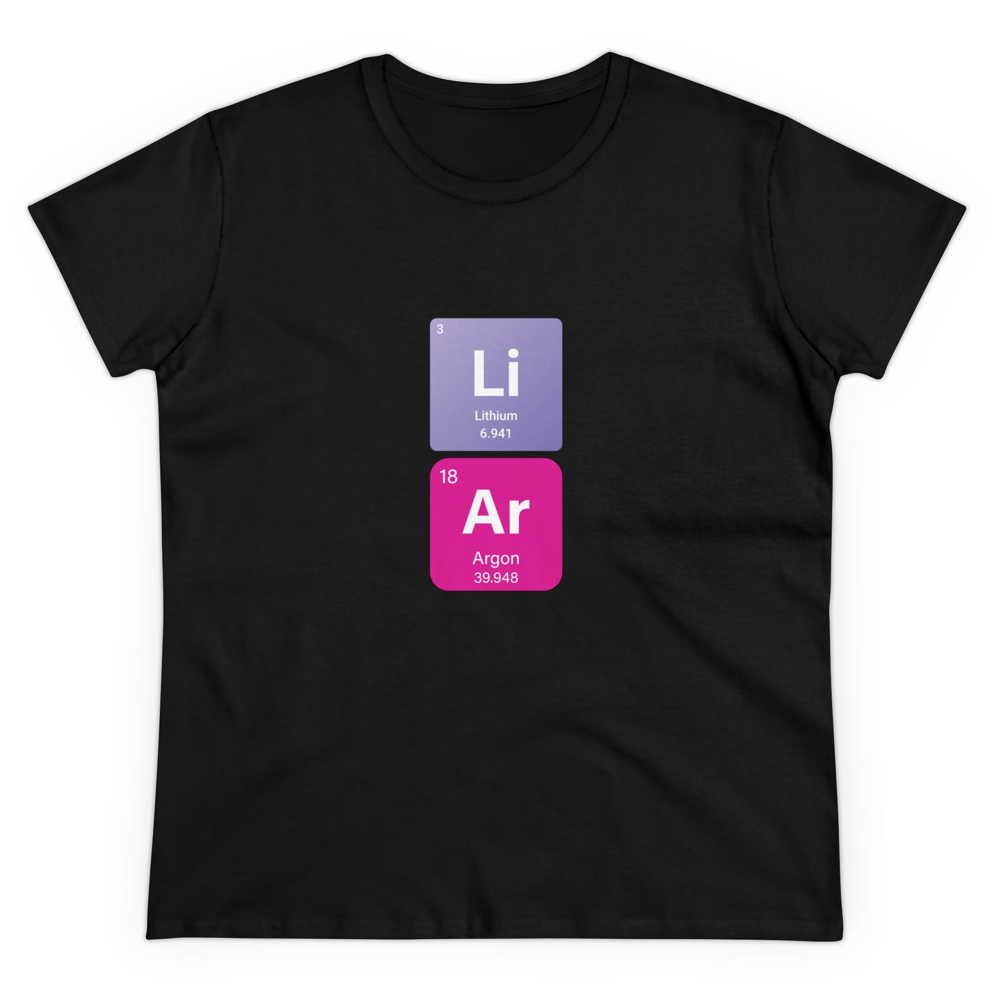 True Liar Bold Chemistry Women's Midweight Cotton Tshirt