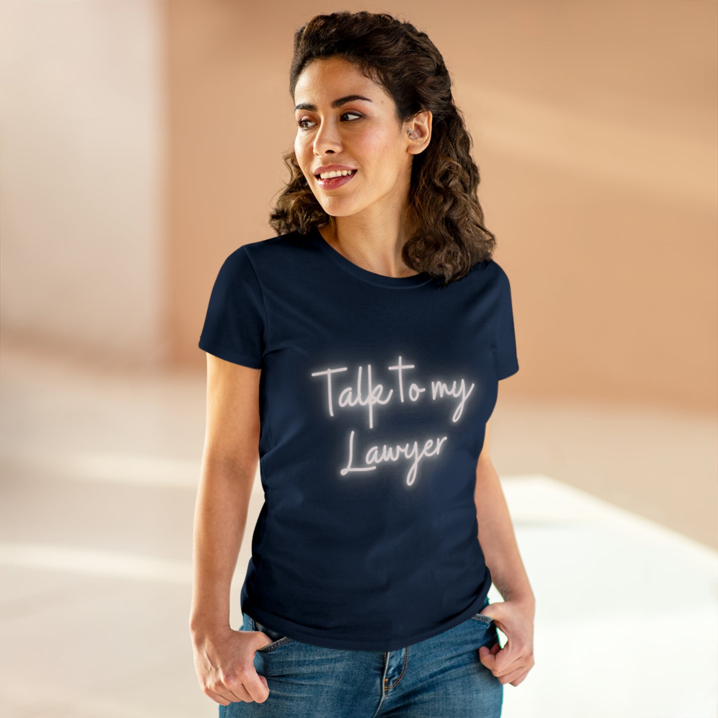 Talk To My Lawyer! Women's Midweight Cotton Tshirt