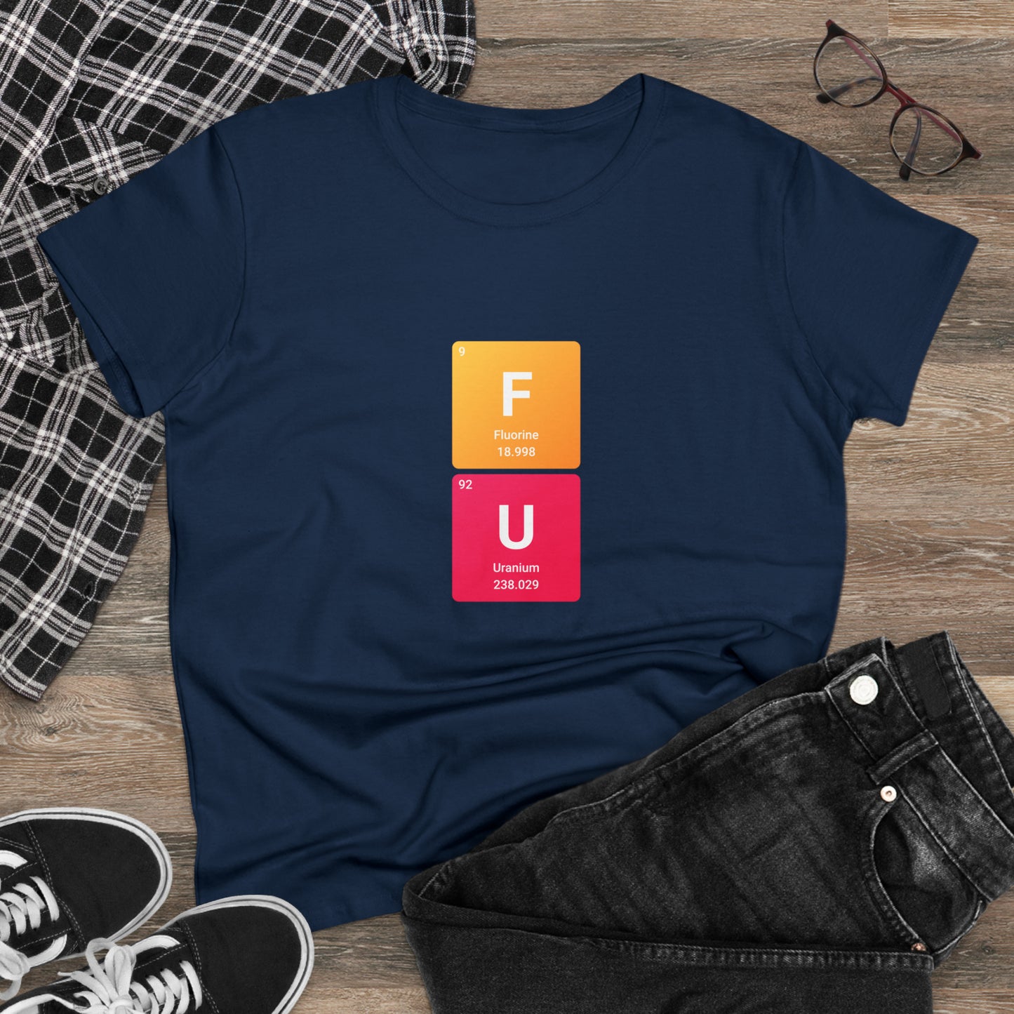 FU Bold Chemistry Women's Midweight Cotton Tshirt