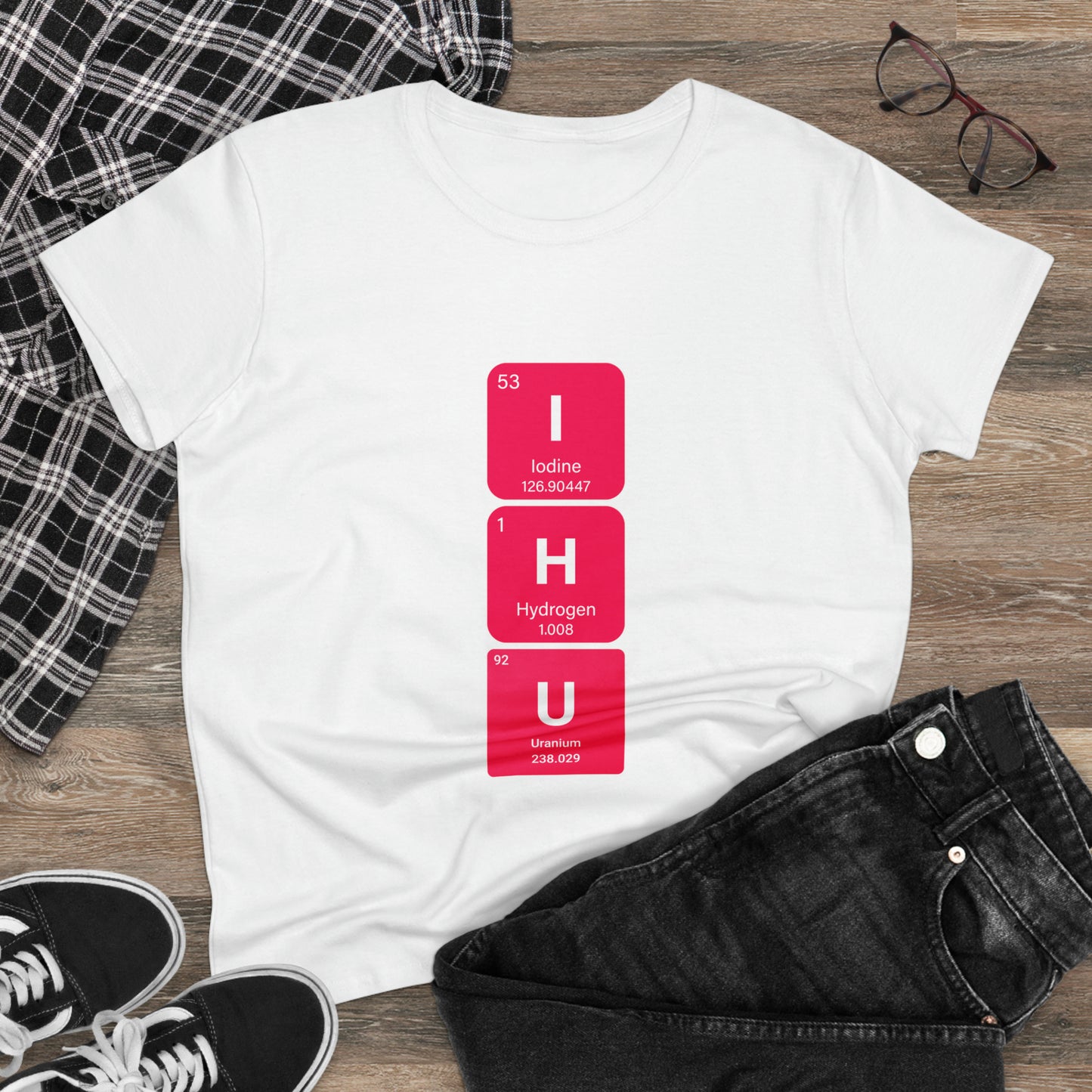 IHU Bold Chemistry Women's Midweight Cotton Tshirt