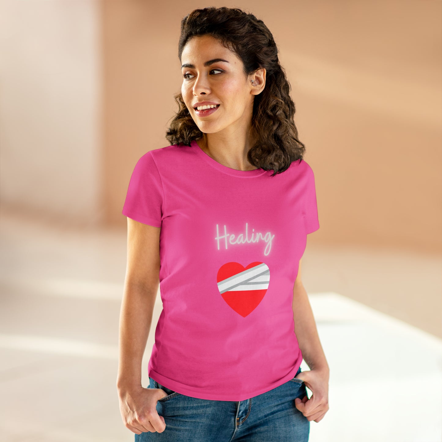 Healing Women's Midweight Cotton Tshirt