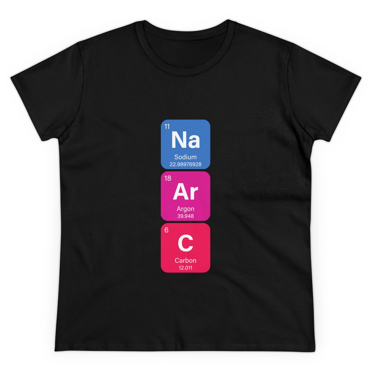 Narcissist Bold Chemistry Women's Midweight Cotton Tshirt