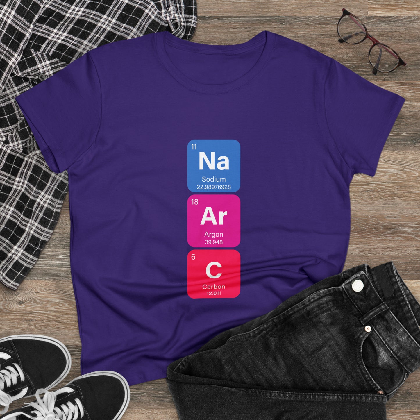 Narcissist Bold Chemistry Women's Midweight Cotton Tshirt