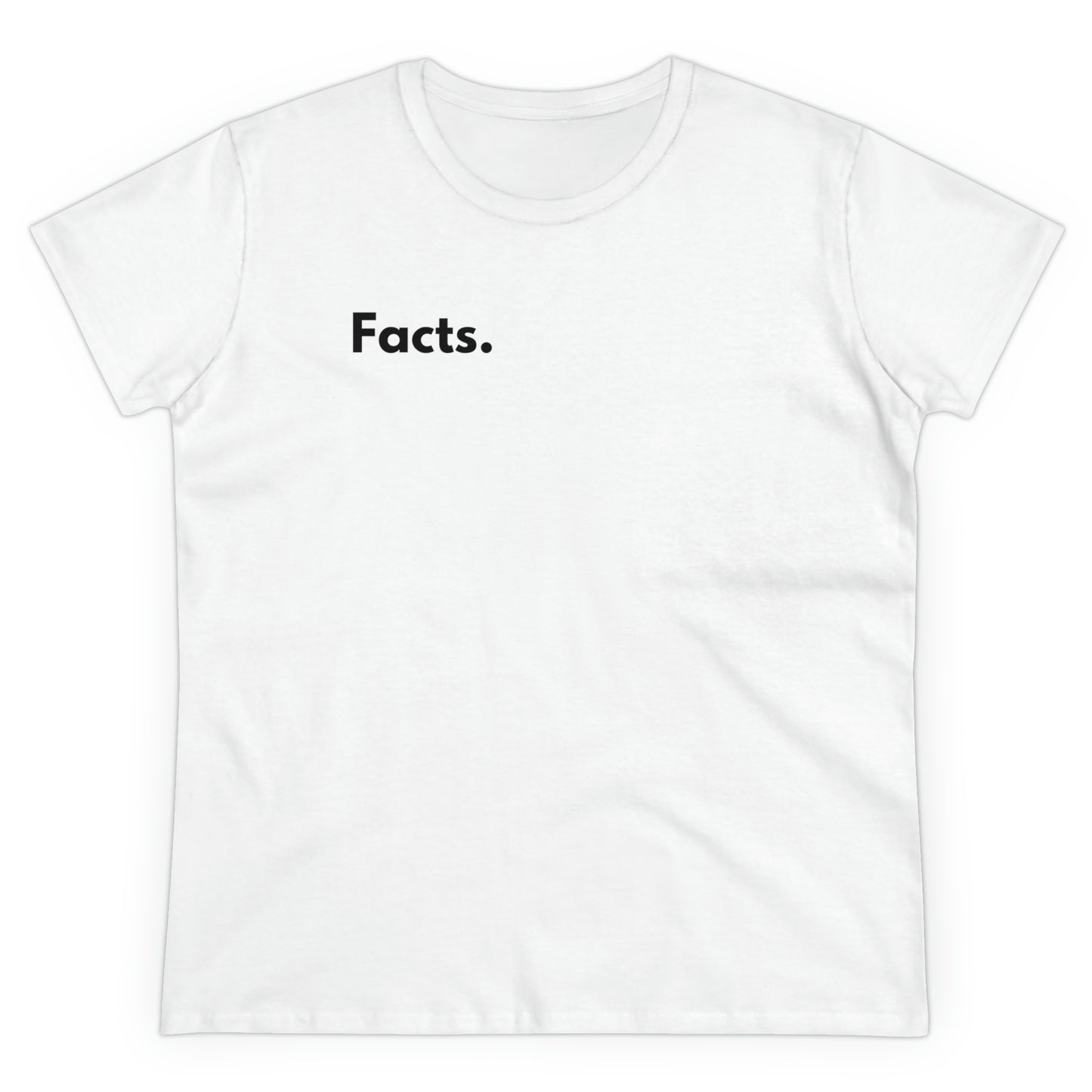 Facts Women's Midweight Cotton Tshirt