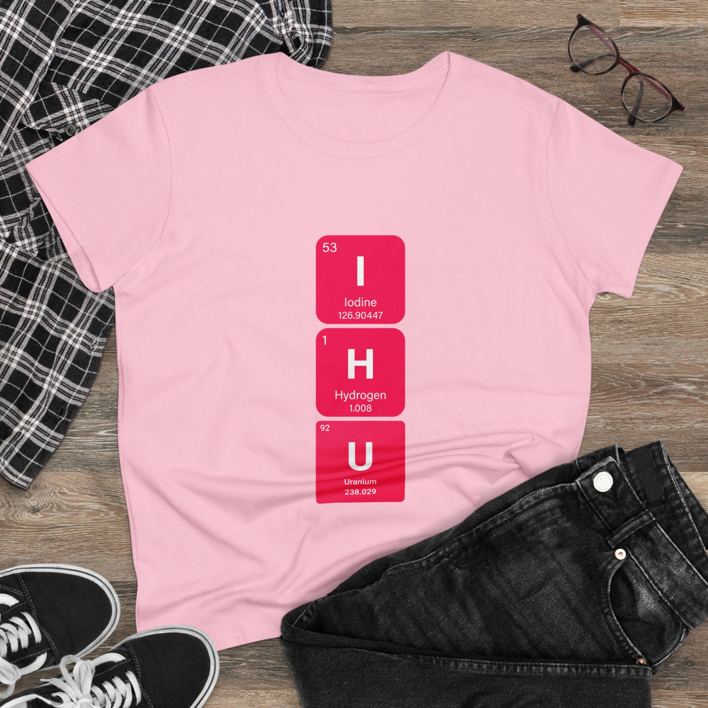 IHU Bold Chemistry Women's Midweight Cotton Tshirt