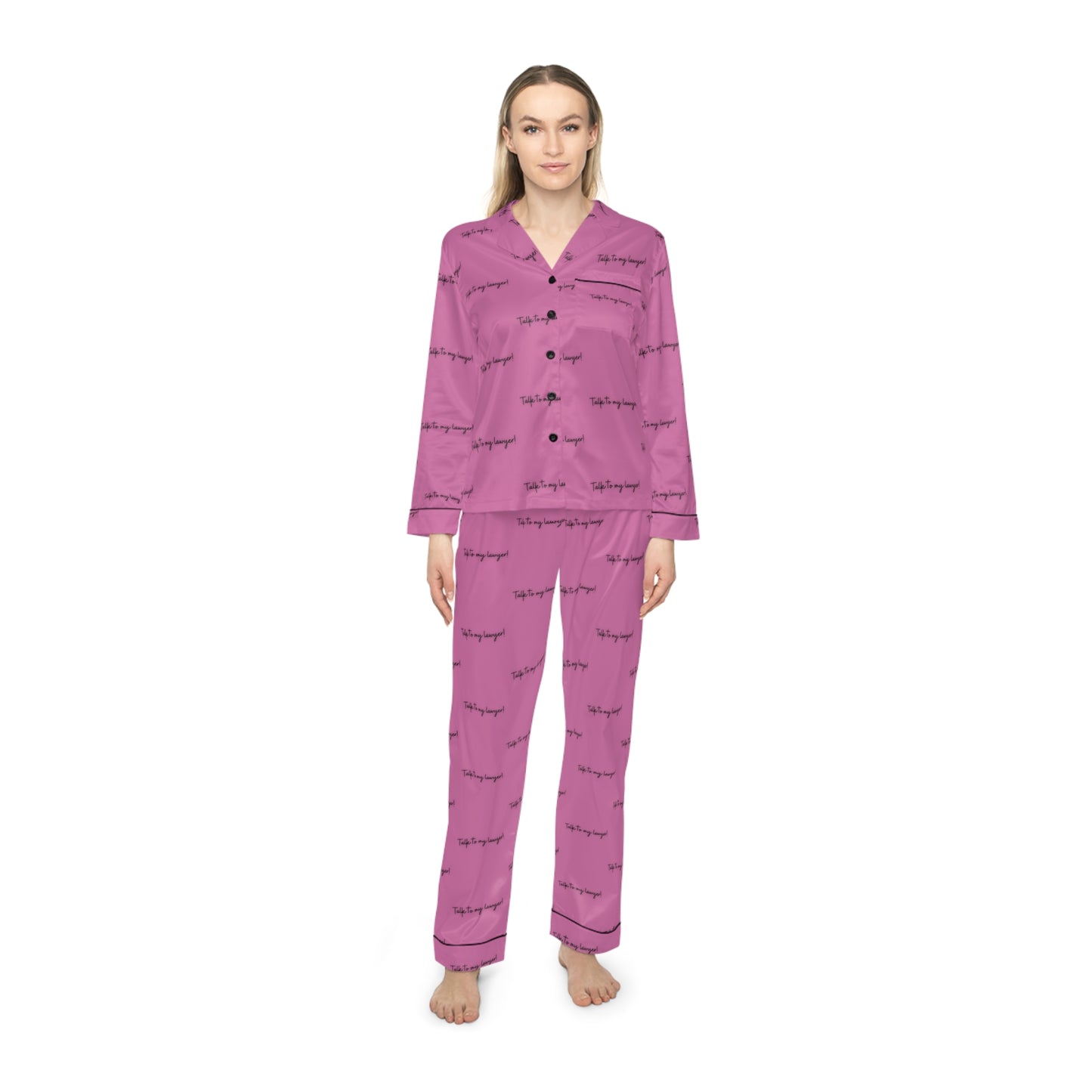 Talk To My Lawyer! Women's Satin Pajamas