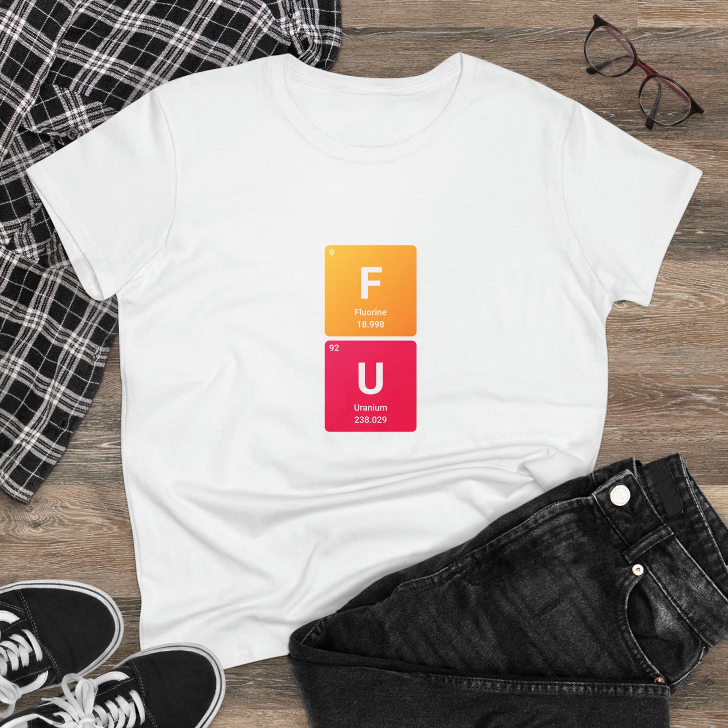 FU Bold Chemistry Women's Midweight Cotton Tshirt