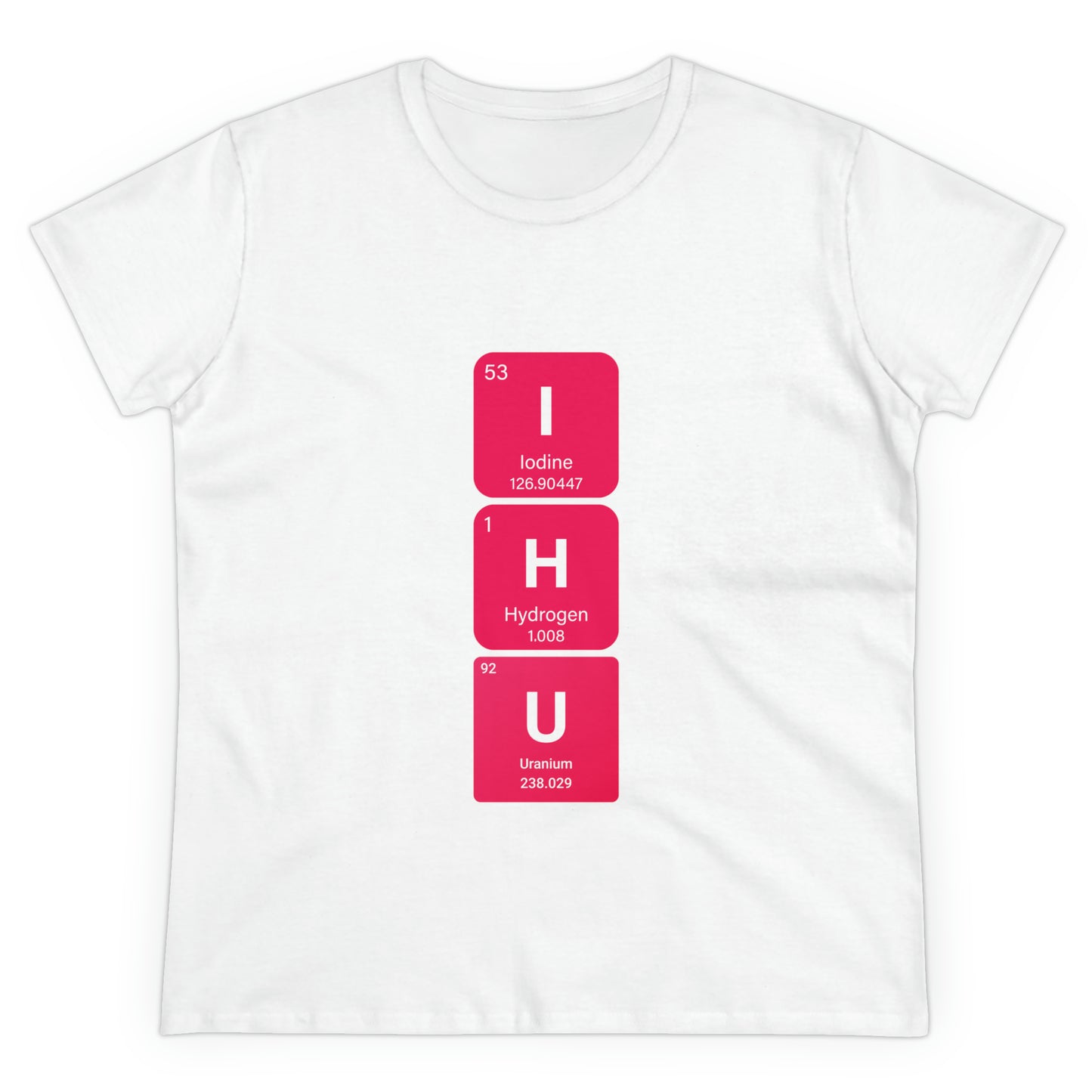 IHU Bold Chemistry Women's Midweight Cotton Tshirt