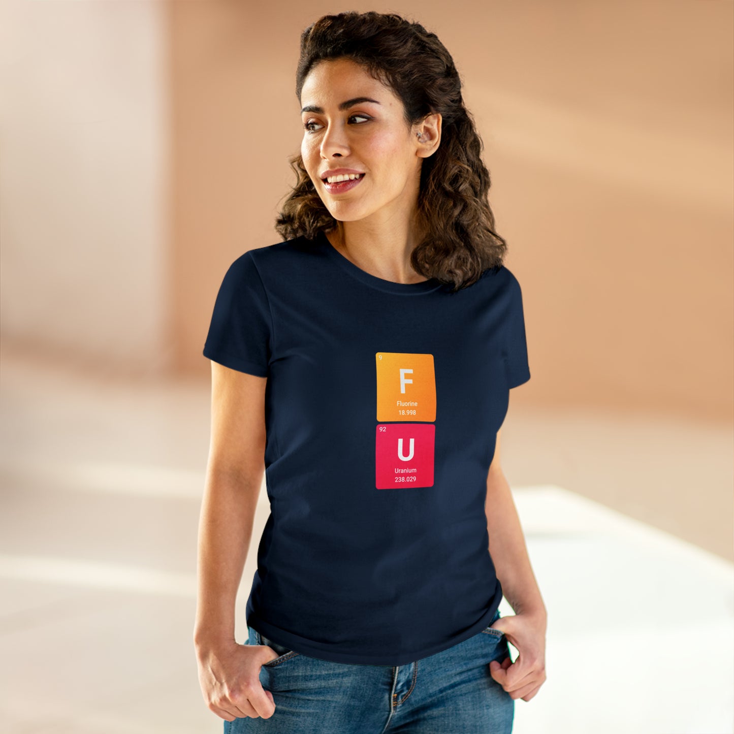 FU Bold Chemistry Women's Midweight Cotton Tshirt