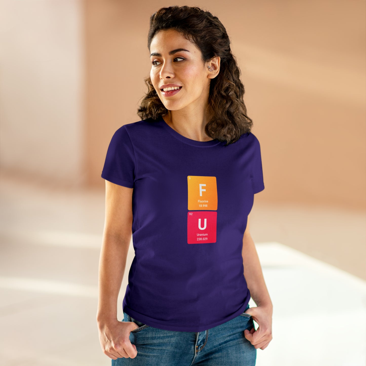 FU Bold Chemistry Women's Midweight Cotton Tshirt