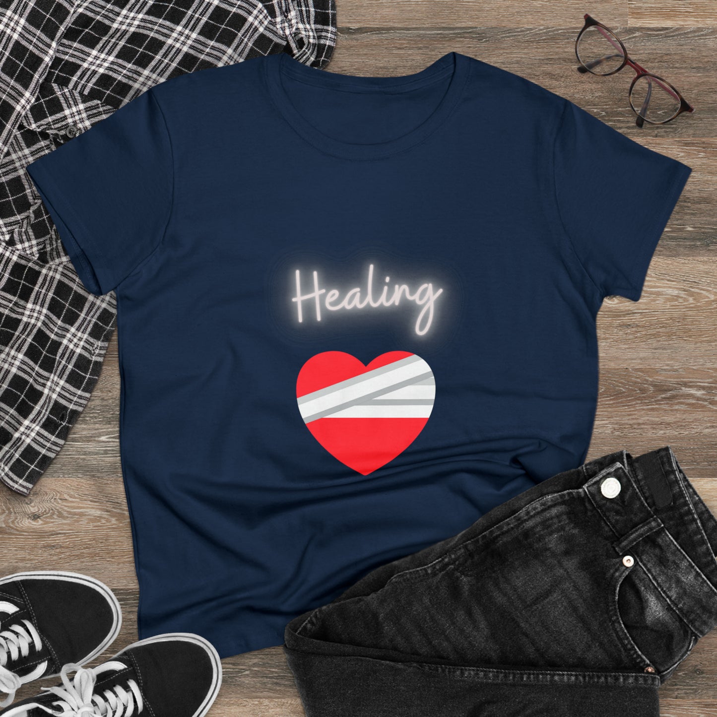 Healing Women's Midweight Cotton Tshirt