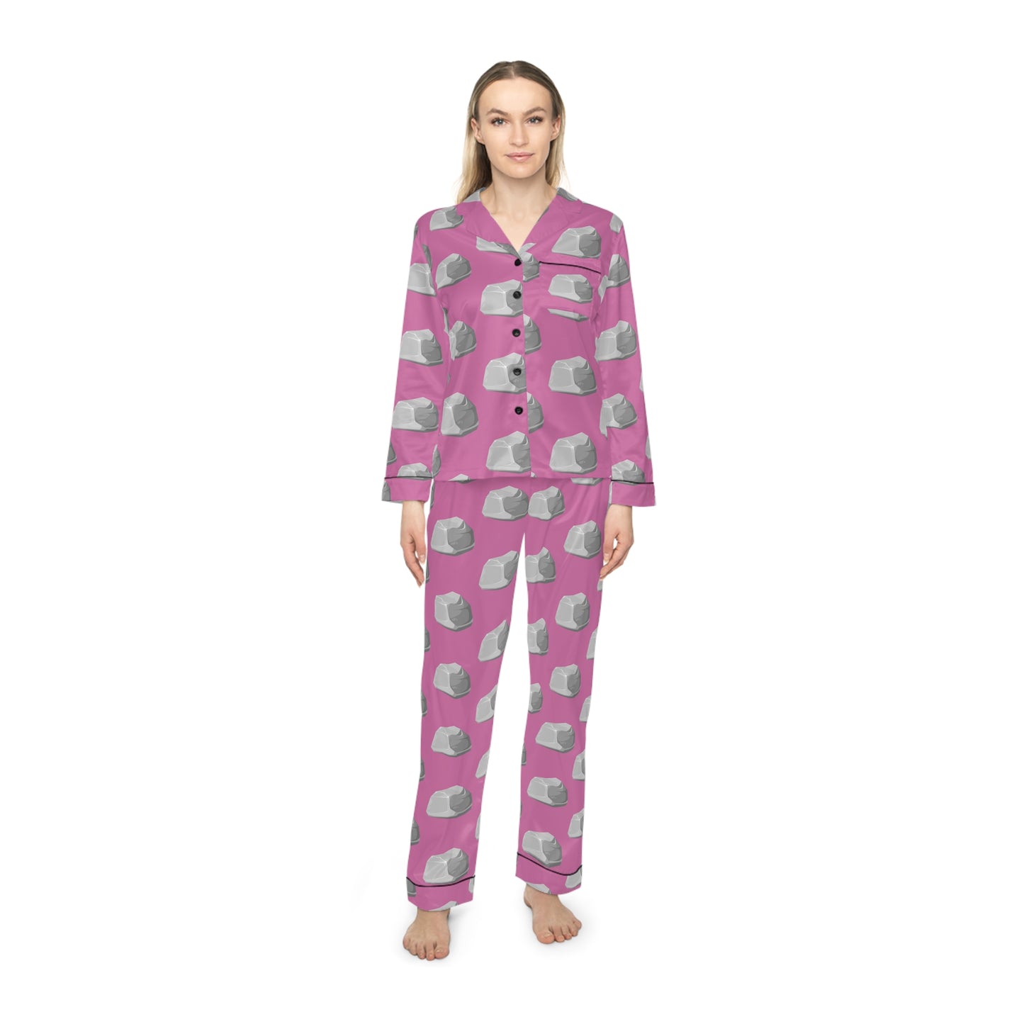 Gray Rock Women's Satin Pajamas