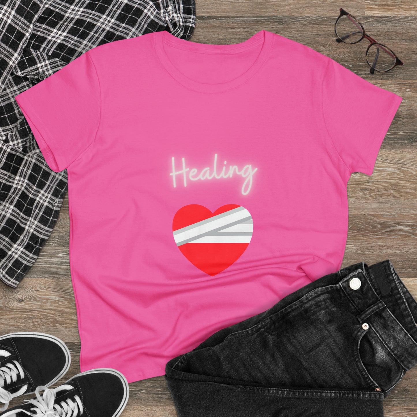 Healing Women's Midweight Cotton Tshirt