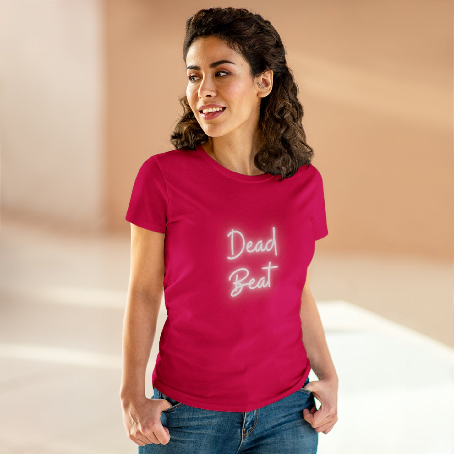 Dead Beat Women's Midweight Cotton Tshirt