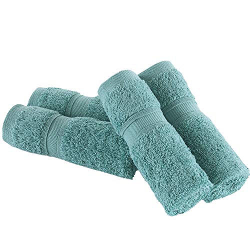 Washcloth Hammam Linen Set Premium Original Turkish Cotton, Four Pack