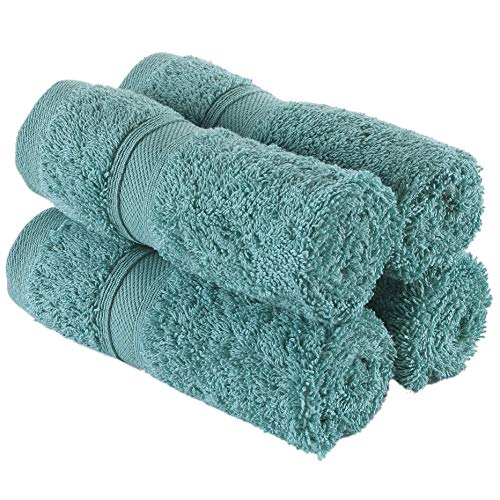 Washcloth Hammam Linen Set Premium Original Turkish Cotton, Four Pack