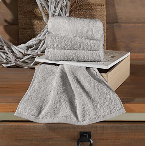 Washcloth Hammam Linen Set Premium Original Turkish Cotton, Four Pack