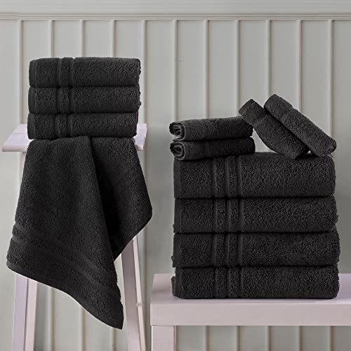 Washcloth Hammam Linen Set Premium Original Turkish Cotton, Four Pack