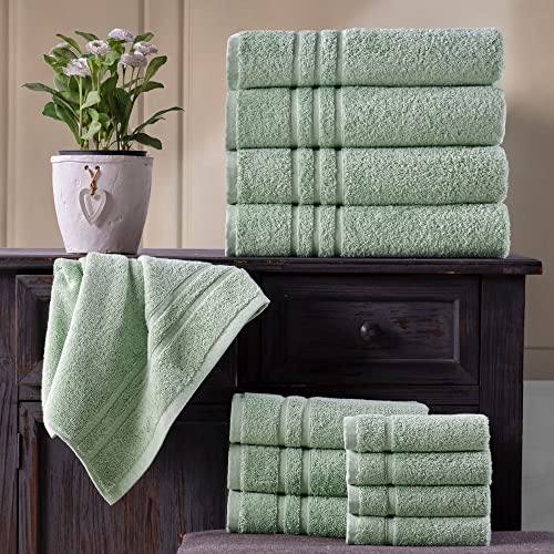 Washcloth Hammam Linen Set Premium Original Turkish Cotton, Four Pack