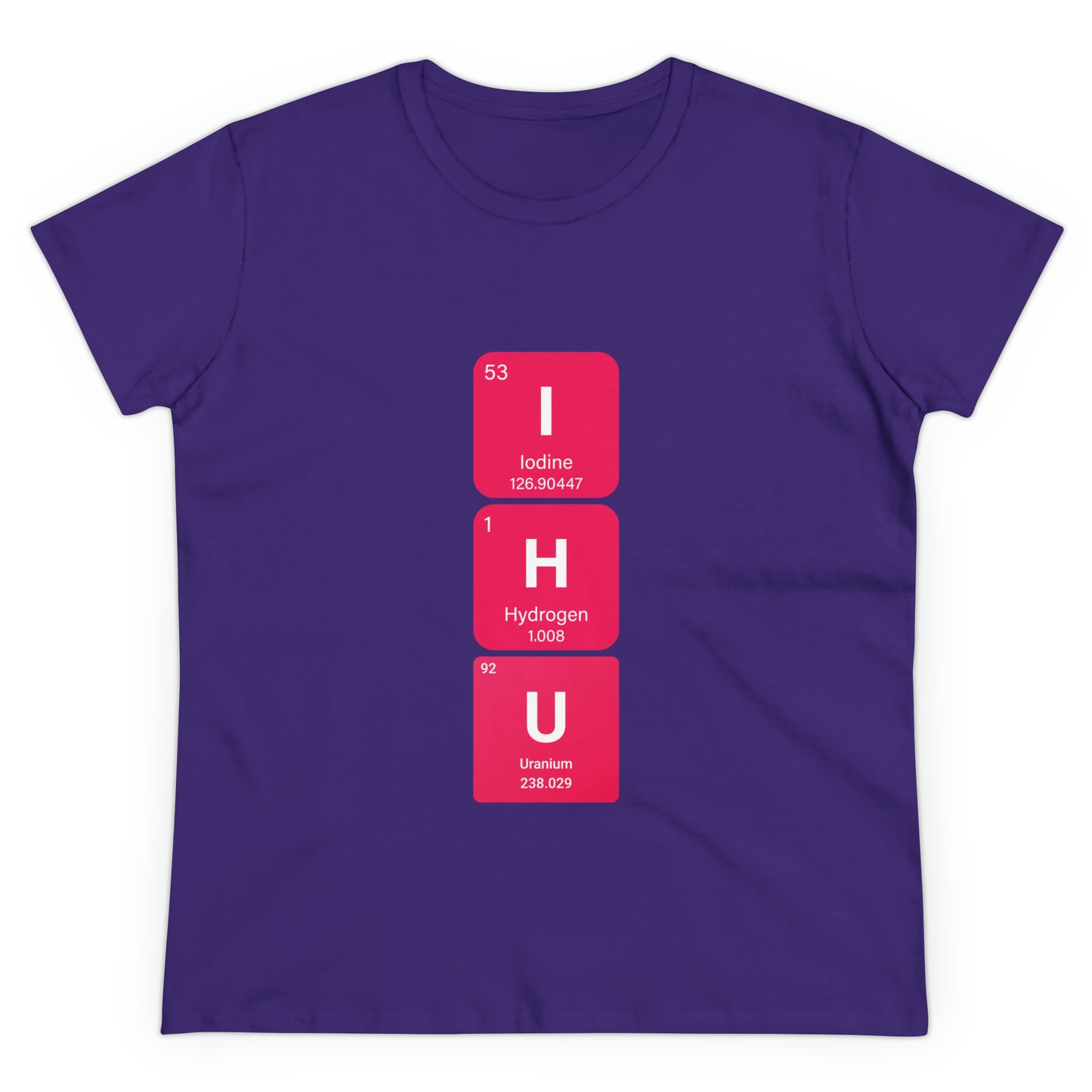 IHU Bold Chemistry Women's Midweight Cotton Tshirt