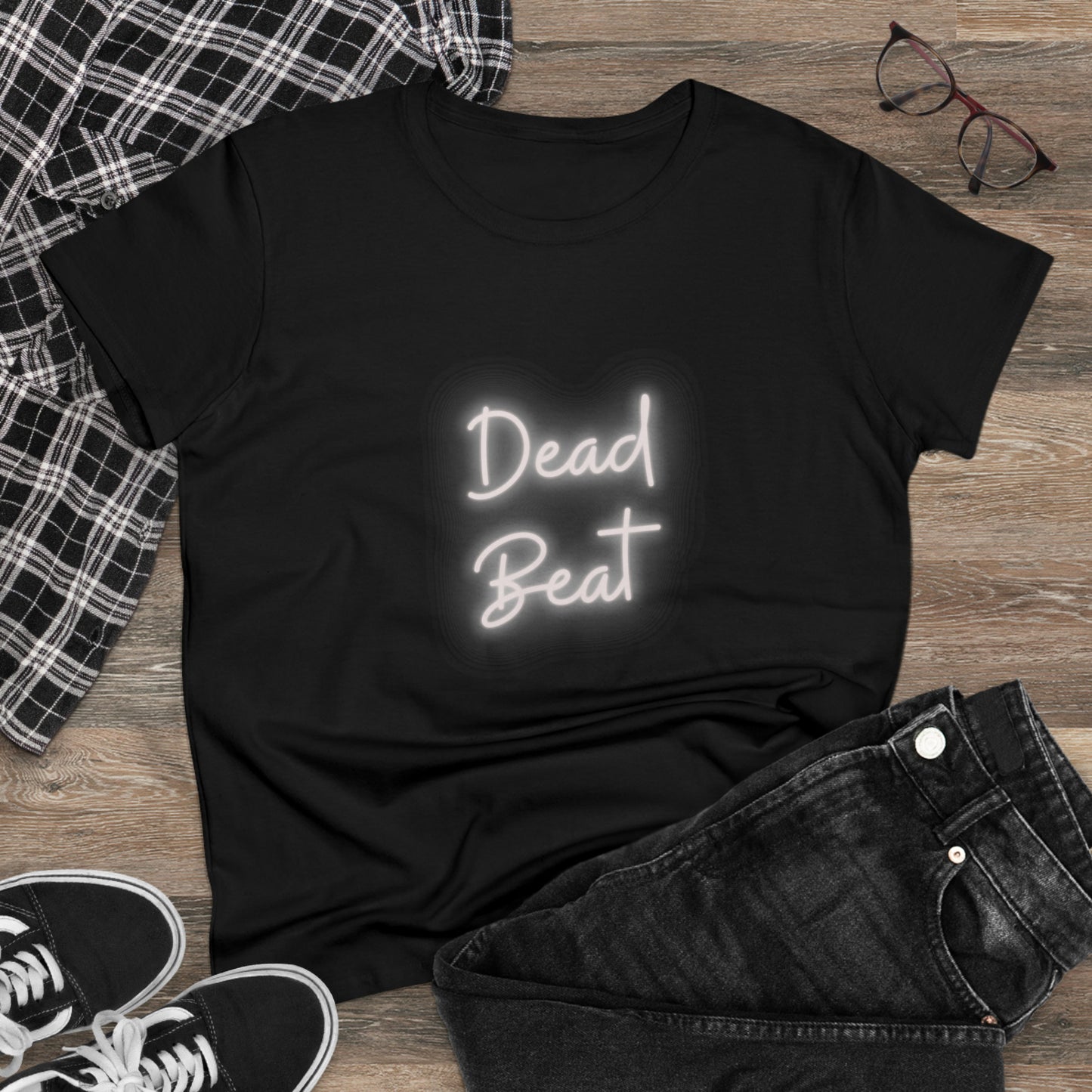 Dead Beat Women's Midweight Cotton Tshirt