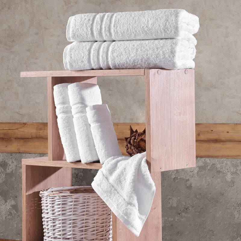 Washcloth Hammam Linen Set Premium Original Turkish Cotton, Four Pack