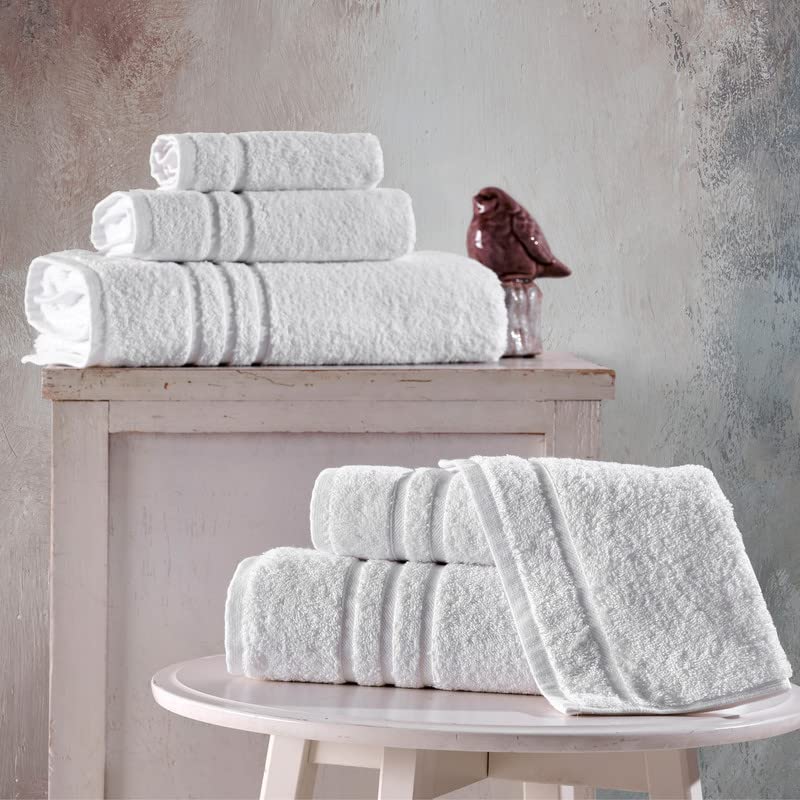 Washcloth Hammam Linen Set Premium Original Turkish Cotton, Four Pack