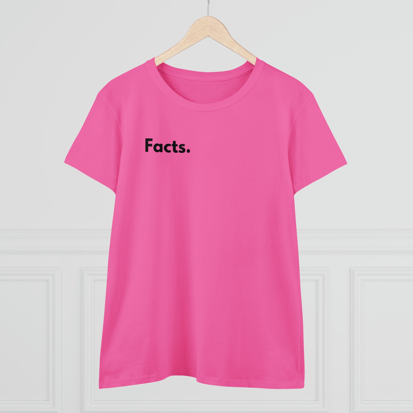 Facts Women's Midweight Cotton Tshirt