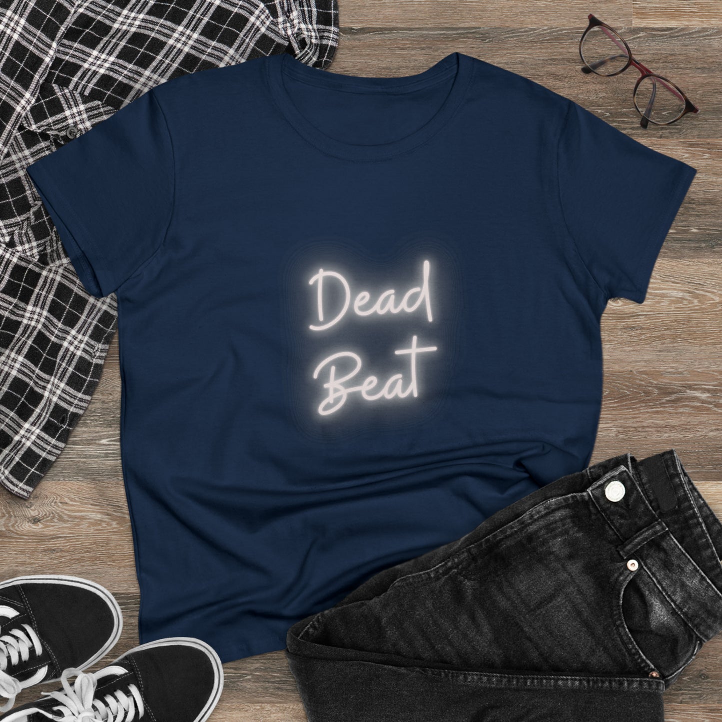 Dead Beat Women's Midweight Cotton Tshirt