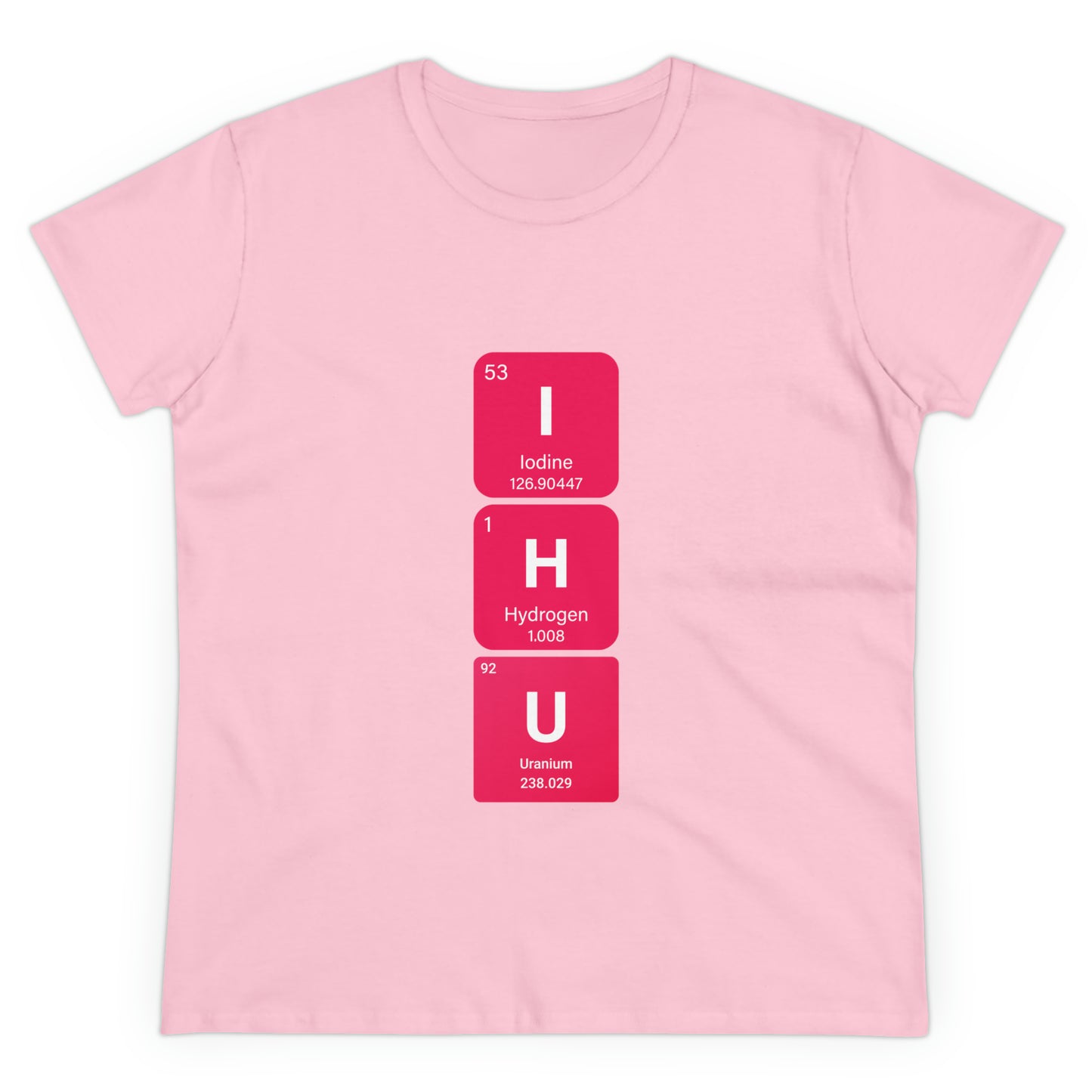 IHU Bold Chemistry Women's Midweight Cotton Tshirt