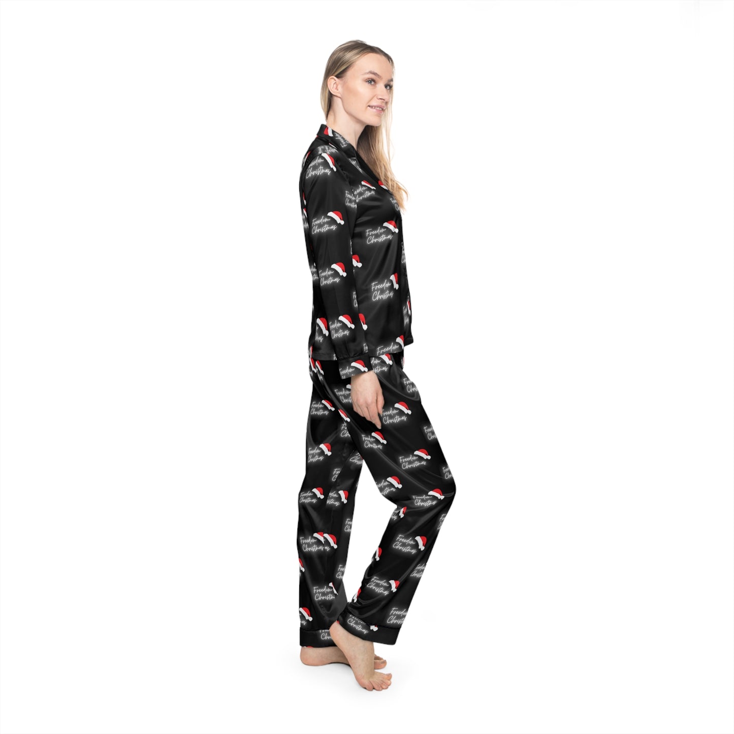 Christmas Freedom Women's Satin Pajamas