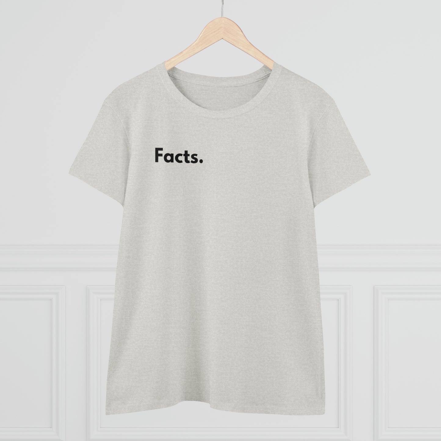 Facts Women's Midweight Cotton Tshirt