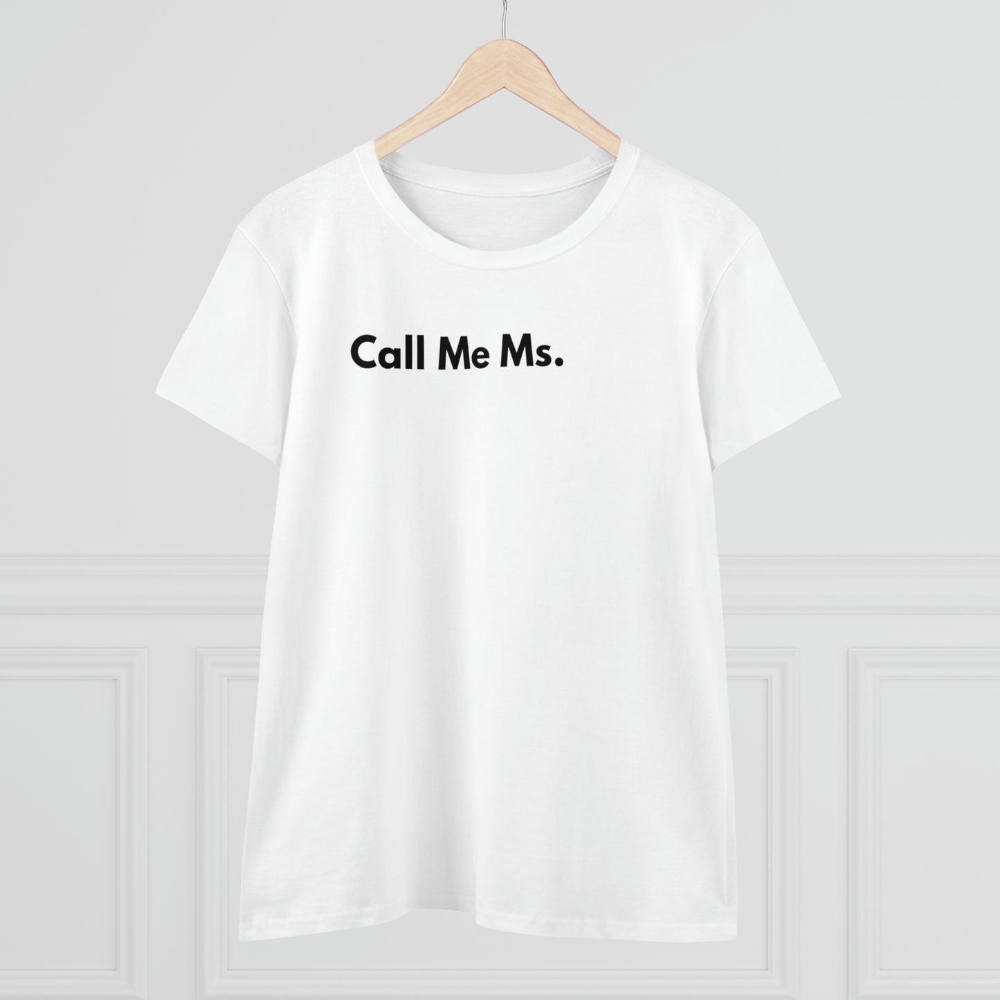 Divorce Party Call Me Ms. Women's Midweight Cotton Tshirt