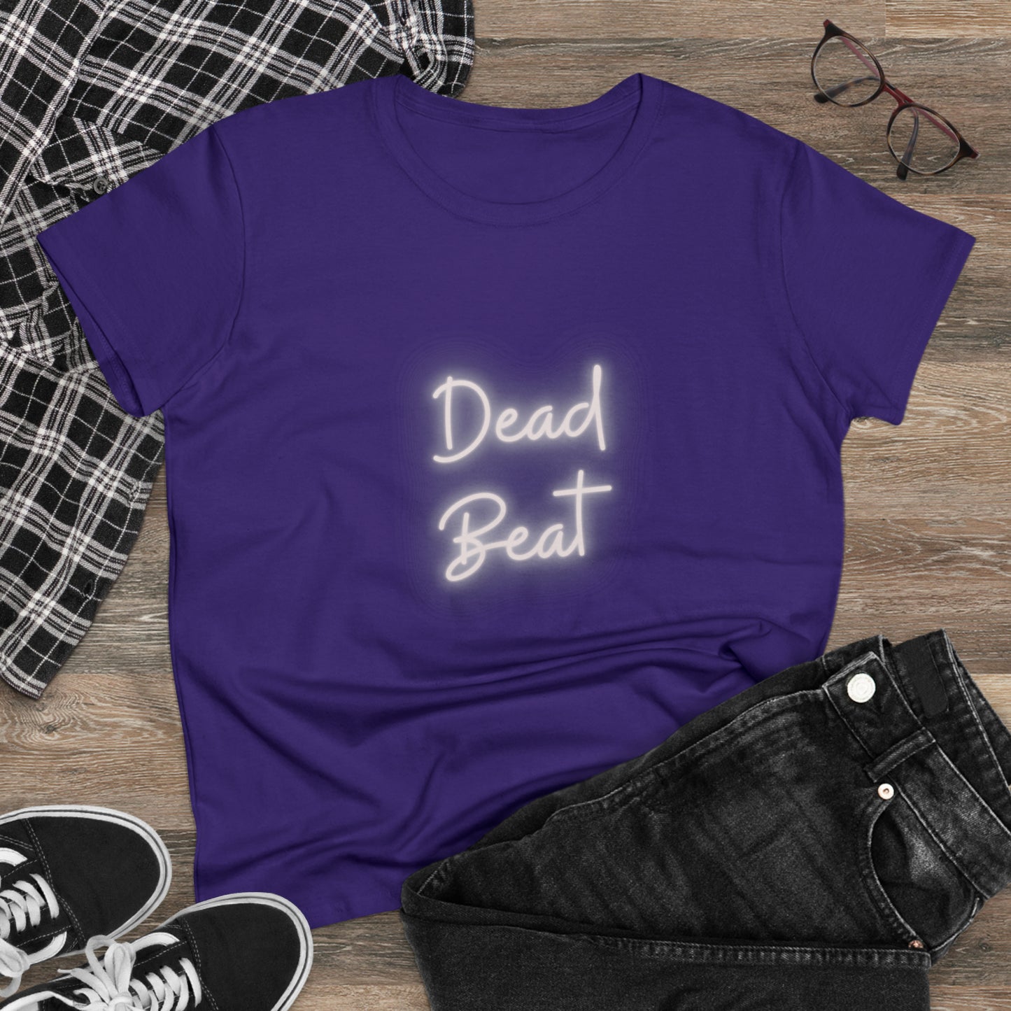 Dead Beat Women's Midweight Cotton Tshirt