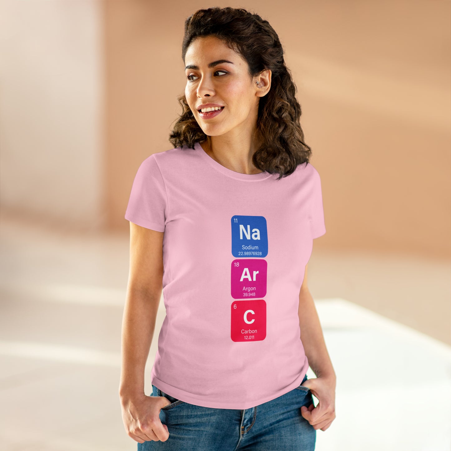 Narcissist Bold Chemistry Women's Midweight Cotton Tshirt