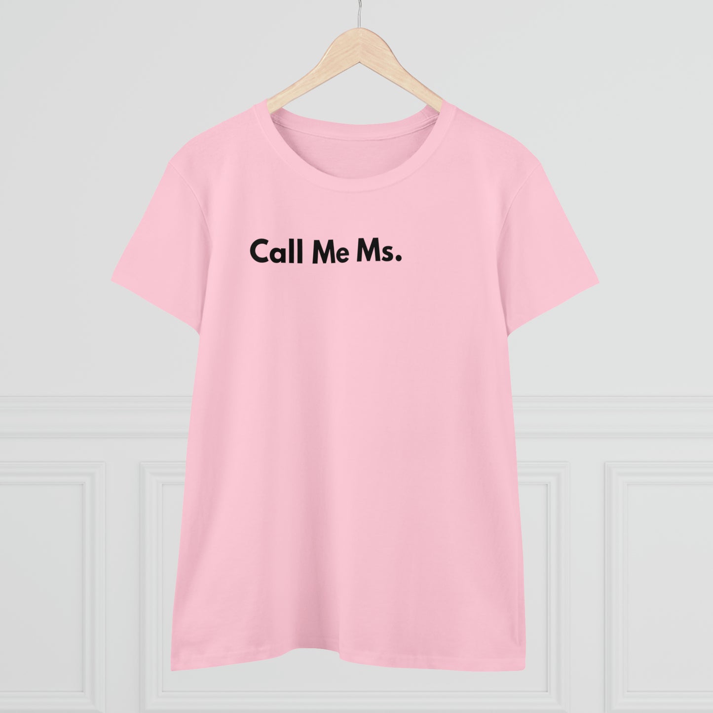 Divorce Party Call Me Ms. Women's Midweight Cotton Tshirt