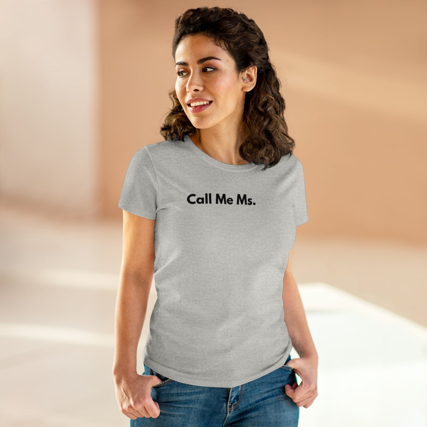 Divorce Party Call Me Ms. Women's Midweight Cotton Tshirt