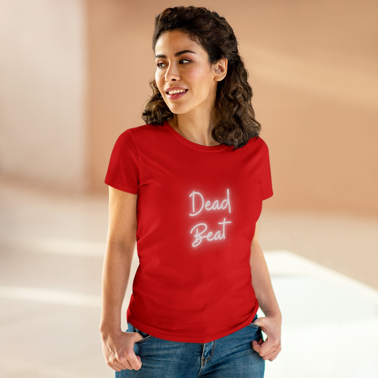 Dead Beat Women's Midweight Cotton Tshirt