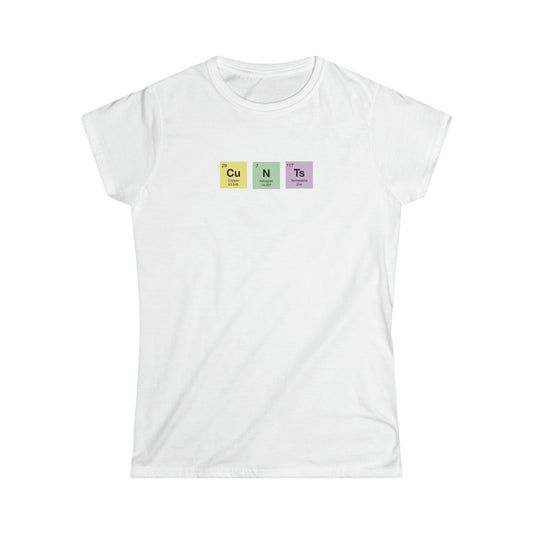 C*nts Chemistry Women's Softstyle Tshirt