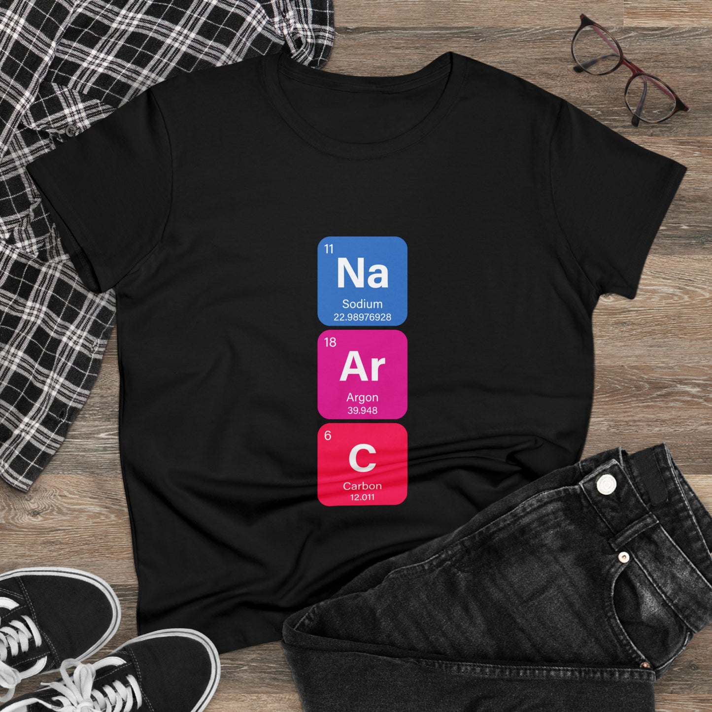 Narcissist Bold Chemistry Women's Midweight Cotton Tshirt