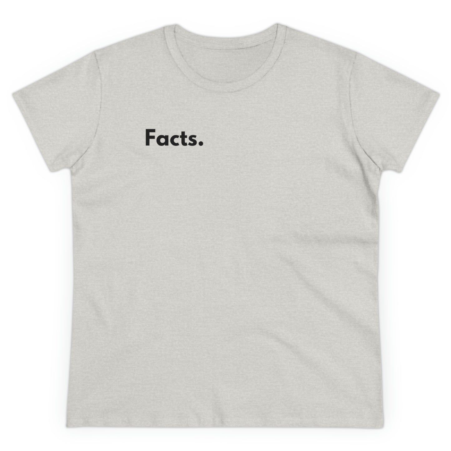 Facts Women's Midweight Cotton Tshirt